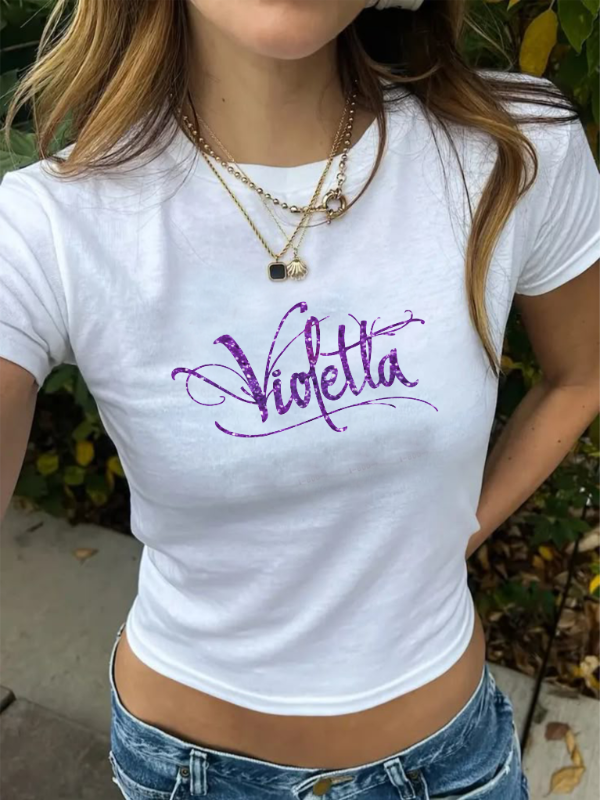 Producto - BABY TEE VIOLETTA GLITTER ENTREGA INMEDIATA