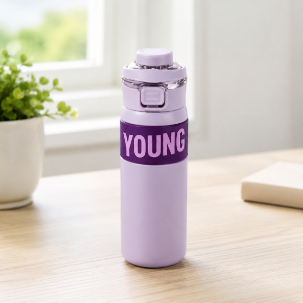 Producto - BOTELLA TERMICA YOUNG HERMETICA DEPORTIVA ACERO INOXIDABLE 650ML - 2
