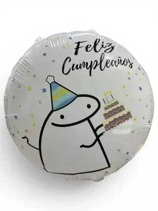 Producto - globo meme feliz cumpleaños 45cm flork