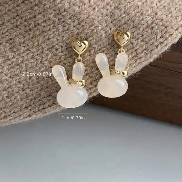 Producto - Aros conejito dorado - Acero - 0