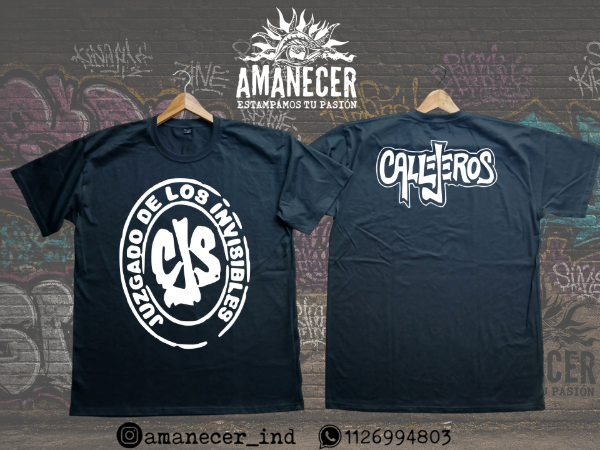 Producto - Remera Callejeros Juzgado de los invisibles