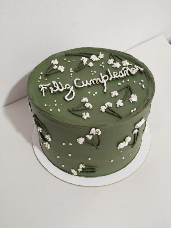 Producto - Torta verde de flores