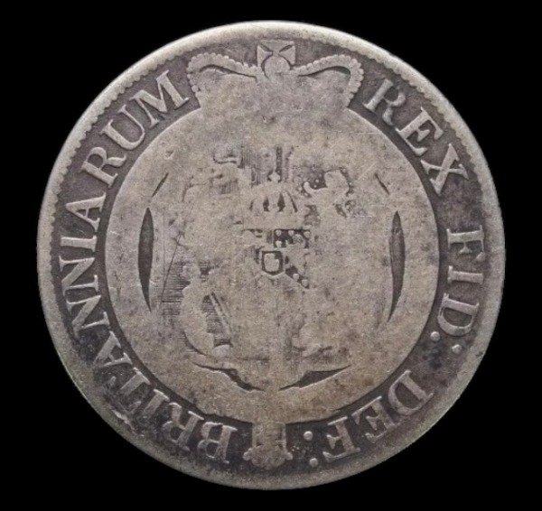 Producto - Gran Bretaña (1817) 1/2 Crown de Plata. Jorge III - KM#672