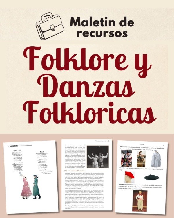 Producto - MALETÍN DE RECURSOS- FOLKLORE Y DANZAS