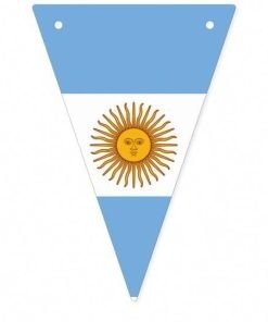 Producto - BANDERIN DE TELA TRIAGULAR ARGENTINA X1U
