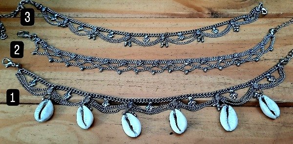 Producto - Gargantillas y Tobilleras Plata Hindú