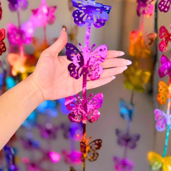 Producto - CORTINAS METALIZADAS "BUTTERFLY" ROSA