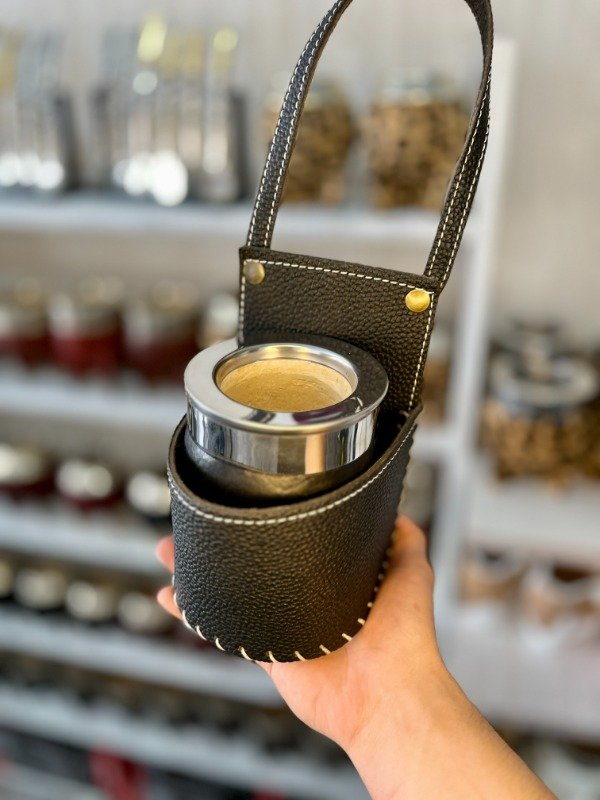 Producto - Porta Mate Eco Cuero para el Auto