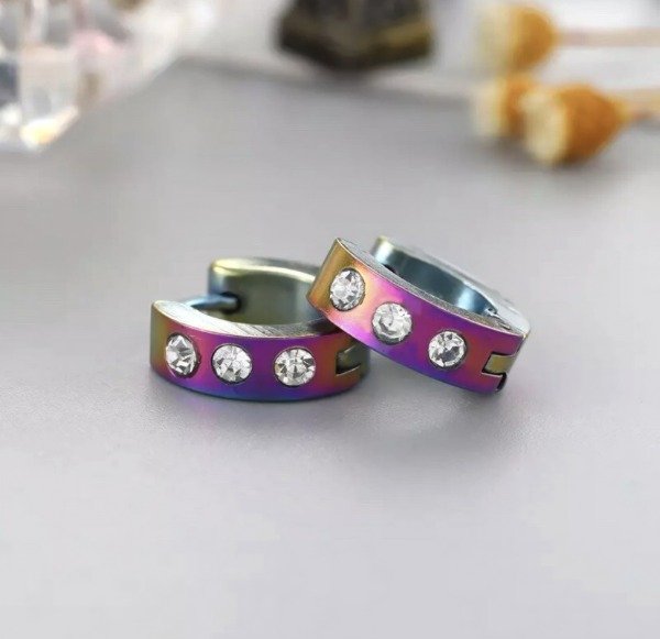Producto - Aros Argolla Cubanas Tornasolado