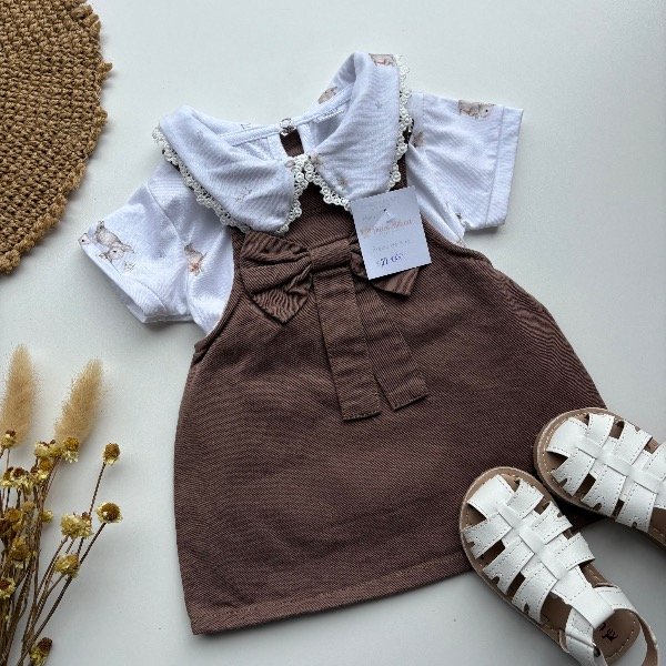 Producto - Jumper choco de gabardina talles hasta 4 años - 0
