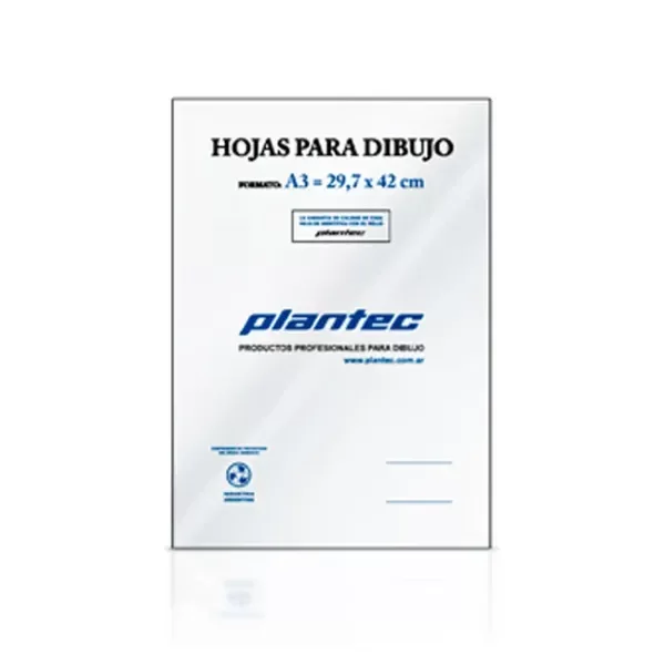 Producto - Hojas de dibujo técnico Plantec A3