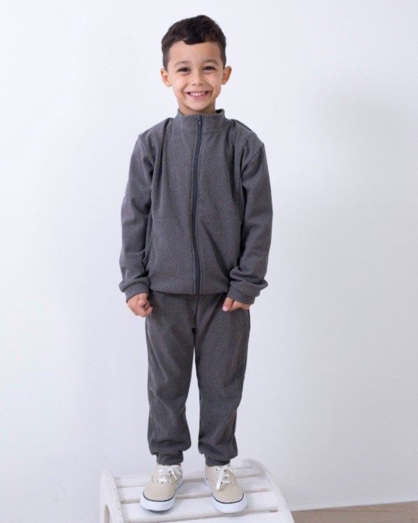 Producto - CONJUNTO PUELO GRIS MEDIO KIDS
