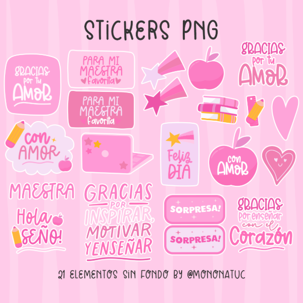 Producto - STICKERS PINK