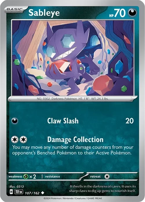 Producto - Sableye - 107/162 - Temporal Forces