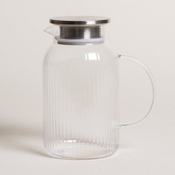 Producto - JARRA  DE VIDRIO CON TAPA DE ACERO 1500 ML - 1