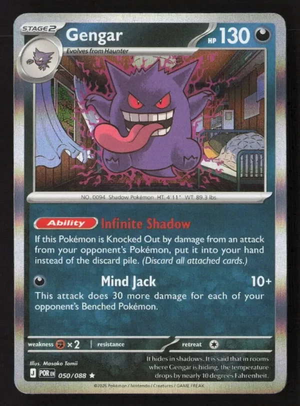 Producto - Gengar Rare Holo POR 050/088 NM Pokemon TCG