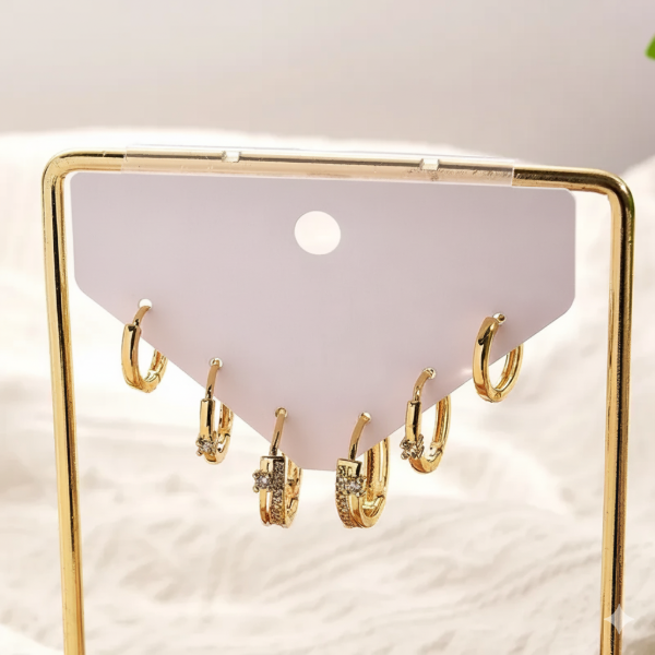 Producto - Set de aros Gold Glow