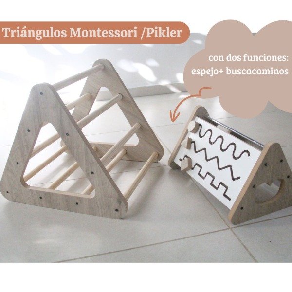 Producto - TRIÁNGULO GRANDE + TRIÁNGULO DOS FUNCIONES (espejo y busca-caminos)