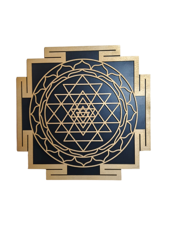 Producto - Cuadro Sri Yantra Dorado 34 cm - 3
