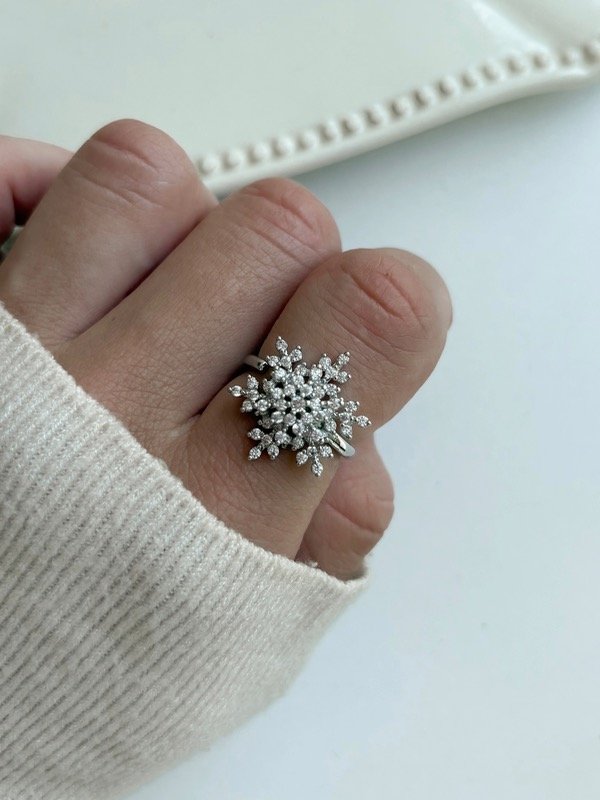 Producto - Anillo antiestrés copito de nieve