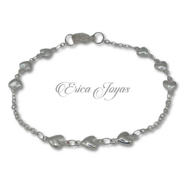 Producto - Pulsera con dijes Corazones (ABPU0005)