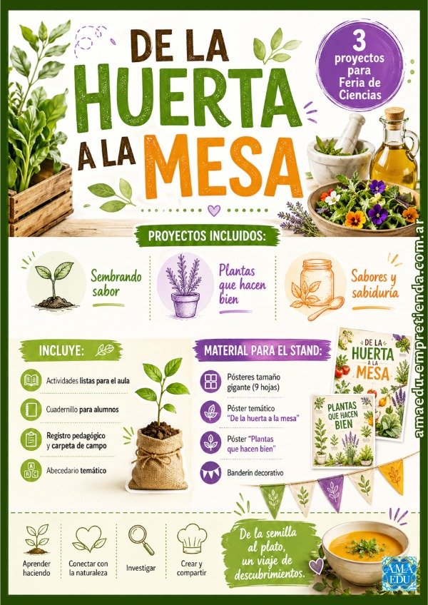 Producto - Feria de Ciencias SEMBRANDO SABOR - De la huerta a la mesa