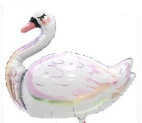Producto - GLOBO METALIZADO FORMA CISNE 81 x 85cm APTO HELIO