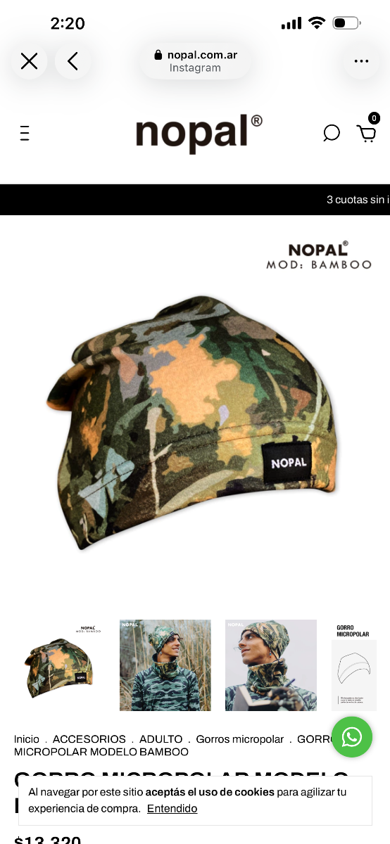 Producto - Gorrito Nopal GN194