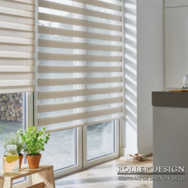 Producto - Cortinas Zebra Dúo Zakynthos Traslucida (Blanca)