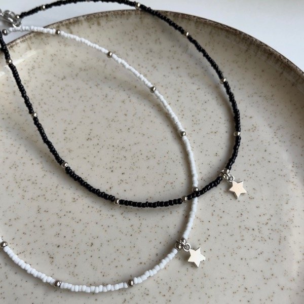Producto - Choker Chesca estrella - blanco/negro