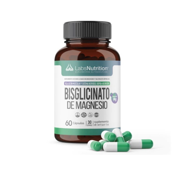Producto - BISGLICINATO DE MAGNESIO 60 CAPS. - LABS NUTRITION