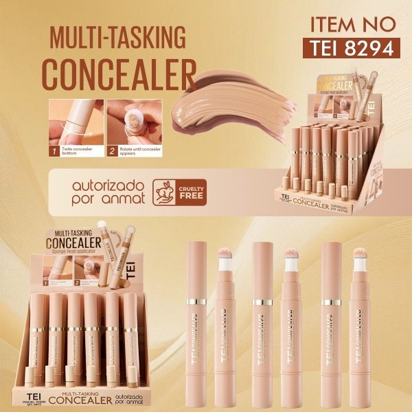 Producto - Corrector líquido con esponja Tei ( x 3 unidades)
