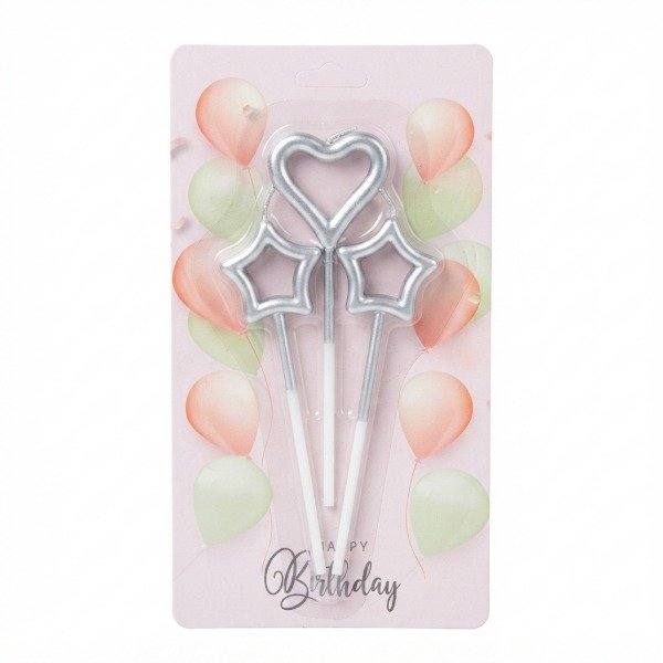 Producto - Set 3 velas Corazon + estrellas - 5