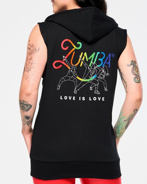 Producto - Zumba Men's Sleeveless Zip Up Hoodie - 3