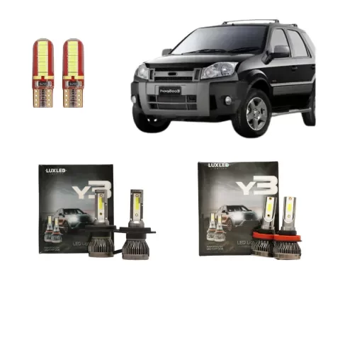 Producto - Kit Cree Led Y3 Luz Baja Alta Y Antiniebla Ford Ecosport Hasta 2011
