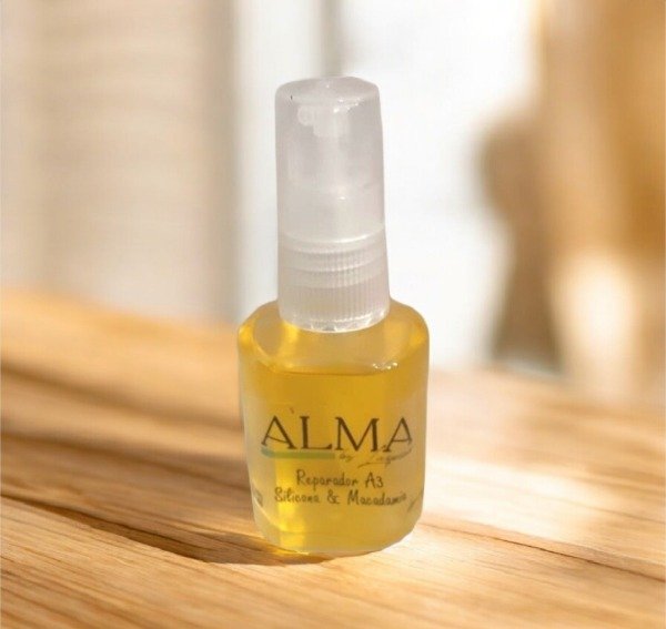 Producto - reparador de puntas a3 silicona + macadamia línea alma (30ml)