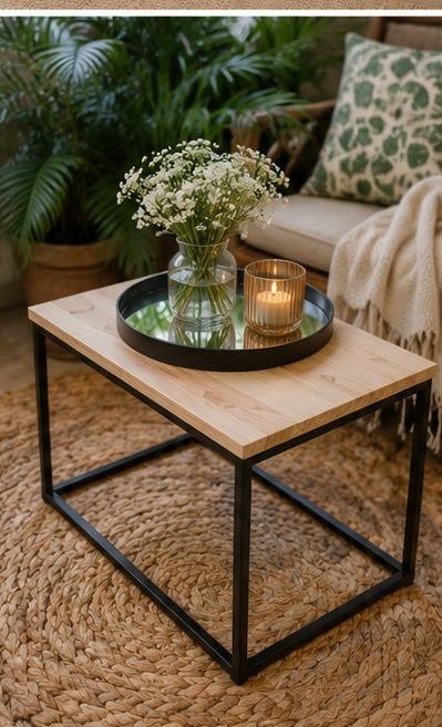 Producto - MESA RATONA HIERRO Y MADERA
