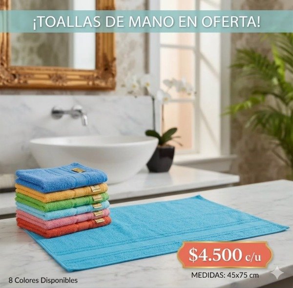 Producto - TOALLA DE MANO GRANDE (45x75cm)