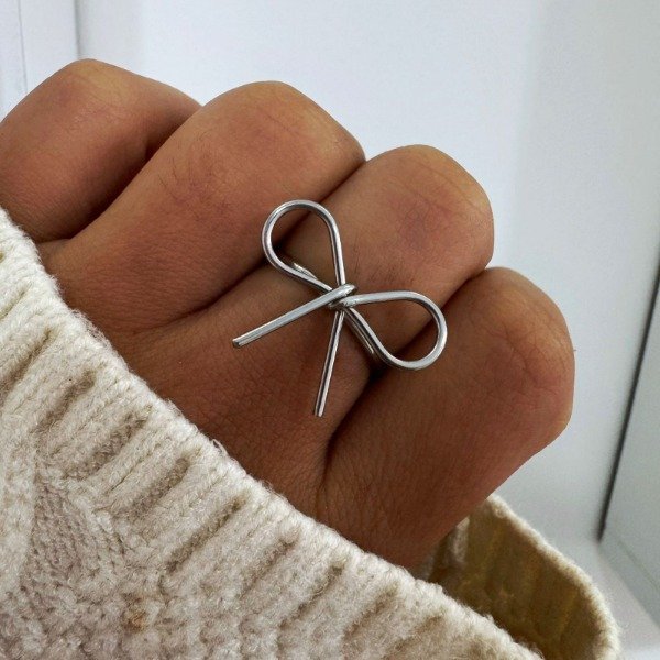 Producto - ANILLO ACERO MOÑO FINO