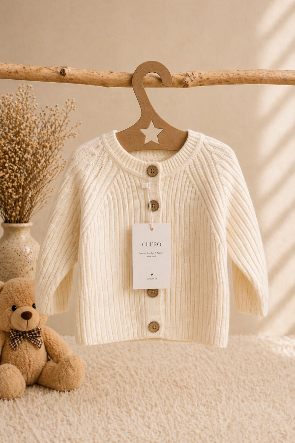 Producto - Cardigan Mini Rib Crudo