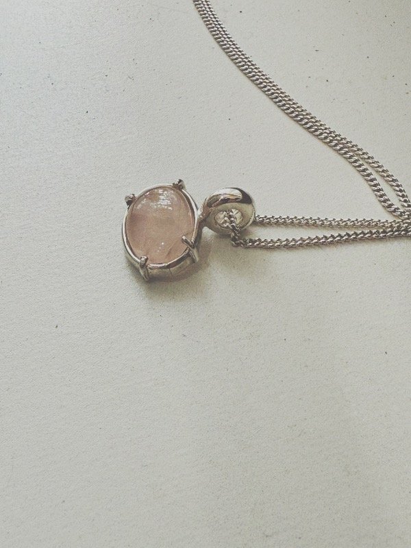 Producto - collar cuarzo rosado