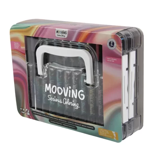 Producto - Marcadores Mooving coloring acrilicos metalicos x 24