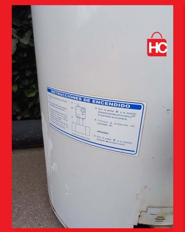Producto - Termotanque a gas Emege Multigas de 85 litros (Gran capacidad y recuperación) - 6