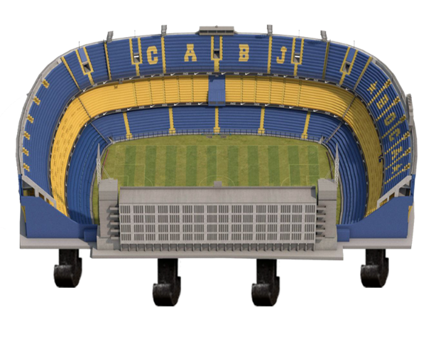 Producto - Porta Llaves Madera Estadios De Futbol Boca