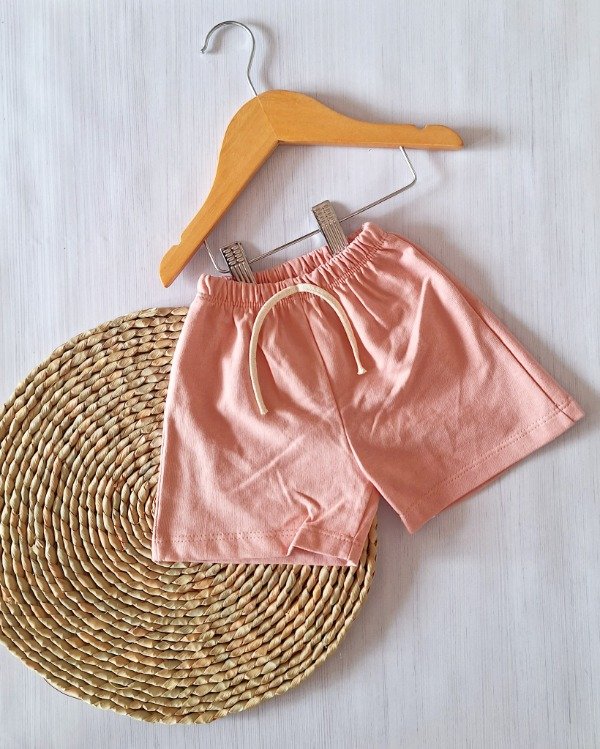 Producto - Short Algodón Rústico Peinado Rosa Viejo