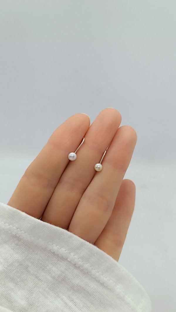 Producto - Aros pasantes con Perla de Río