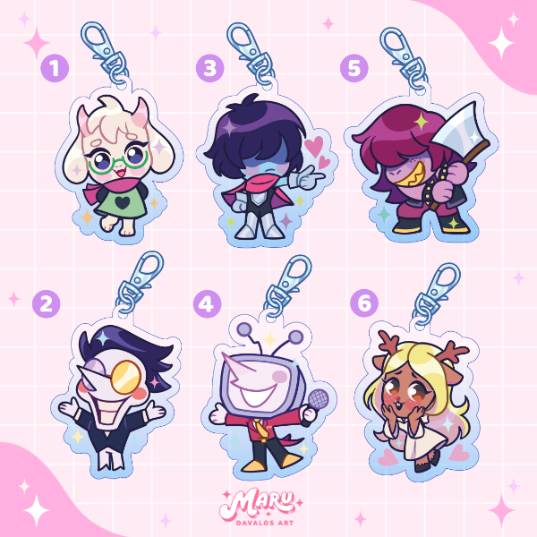 Producto - DELTARUNE Llaveros