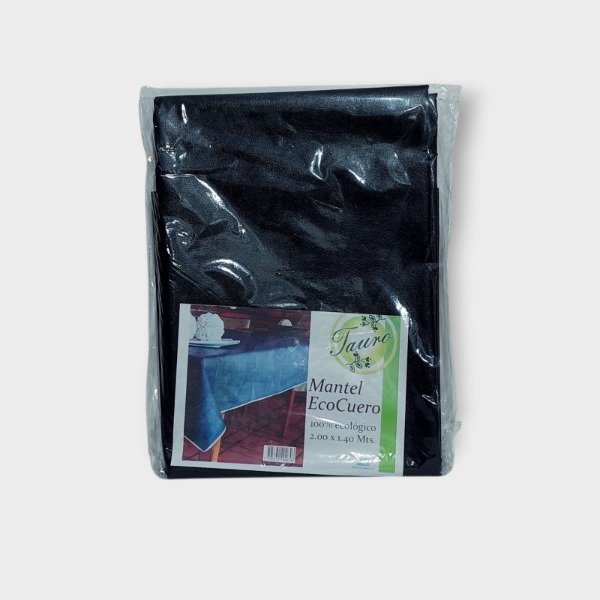Producto - Mantel Eco Cuero Liso 2.00 x 1.40Mts Negro