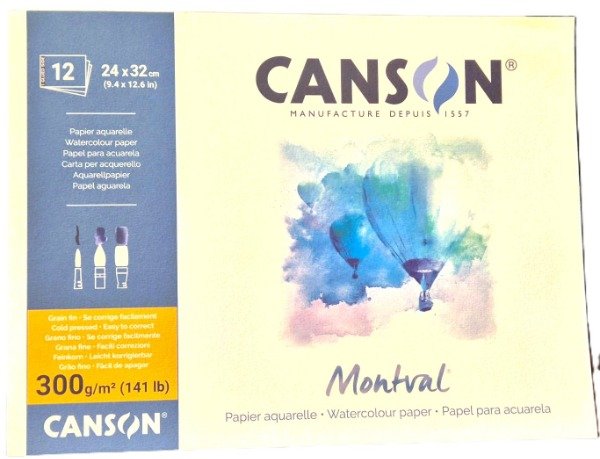 Producto - BLOCK CANSON MONTVAL PARA DIBUJO EMBLOCADO 300 GR. RUGOSO 24X32 CM-20 HJ
