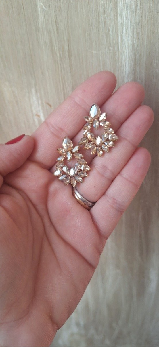 Producto - Aros pasantes Gema Dorado - 0